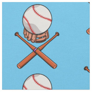 Softball/Baseball-Piratenflagge wie Illustration Stoff