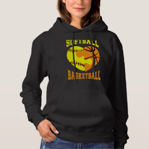 Softball Basketball Sport Herbst Aktivität Hobby F Hoodie