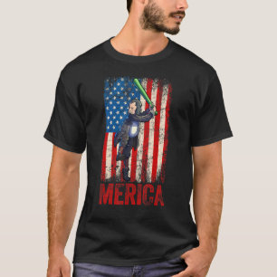 Softball Benjamin Franklin 4. Juli Frauen Amerika T-Shirt