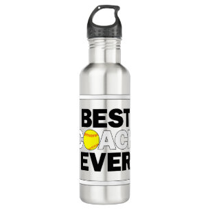 Softball Best Coach je Sportwagen Geschenk Idee Edelstahlflasche
