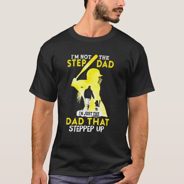 Softball Best Step Vater Vathers Day Apparel T-Shirt (Vorderseite)
