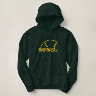 Softball Bestickter Hoodie