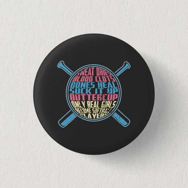 Softball Button (Vorderseite)