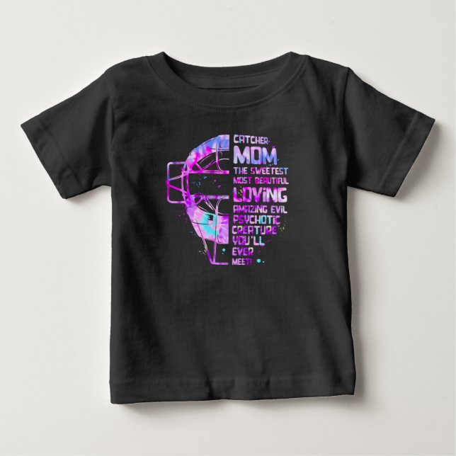 Softball Catcher Mama Die süßeste L Baby T-shirt (Vorderseite)
