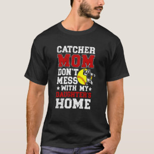 Softball Catcher Mom Lustig Softball Catcher Mama T-Shirt