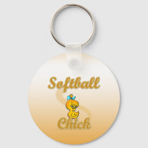 Softball Chick Schlüsselanhänger