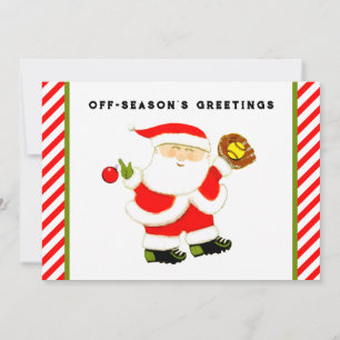 Softball Christmas Feiertagskarte