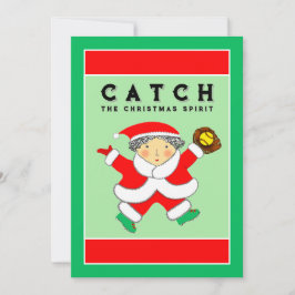 Softball Christmas Feiertagskarte