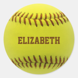 Softball Custom Ball Aufkleber