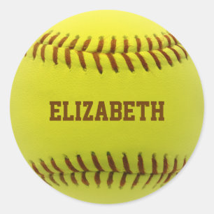 Softball Custom Ball Aufkleber
