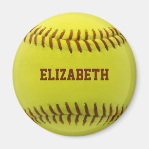 Softball Custom Ball Magnet
