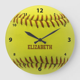 Softball Custom Ball Wall Clock Große Wanduhr