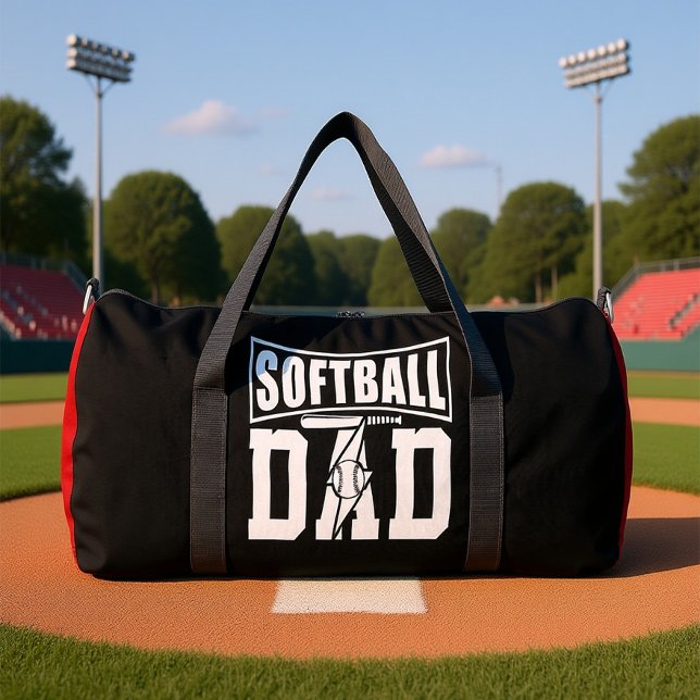 Softball Dad Baseball Legend Bolt Duffle Bag (Von Creator hochgeladen)