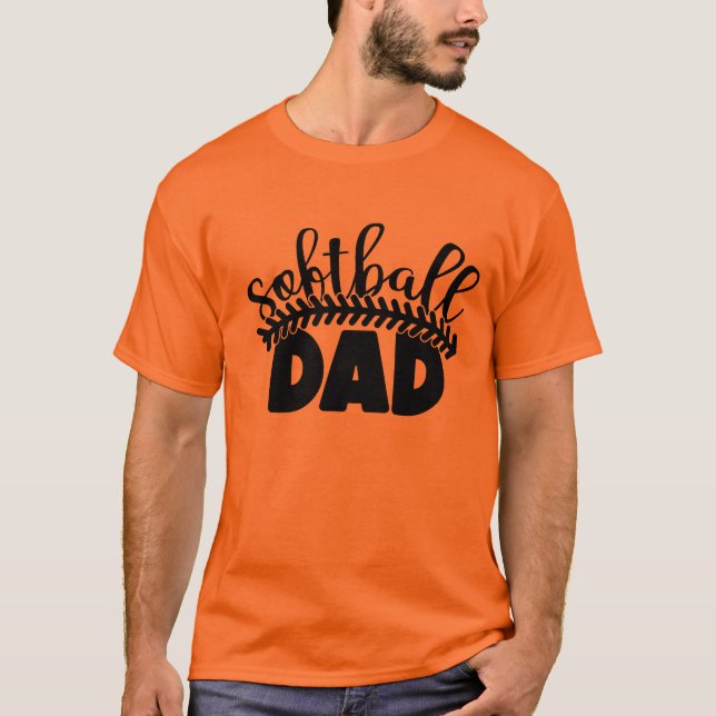 Softball  Dad  T-Shirt (Vorderseite)
