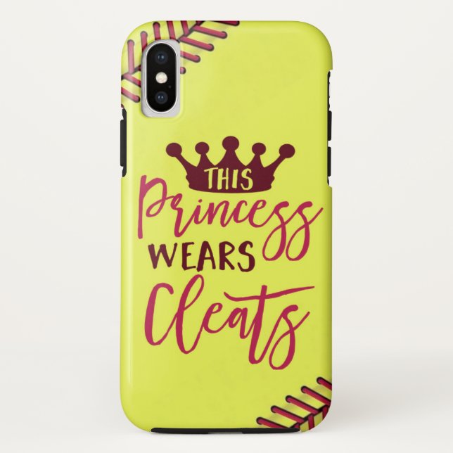 Softball diese Prinzessin Wears Cleats Quote Case-Mate iPhone Hülle (Rückseite)
