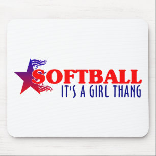 SOFTBALL - Es ist ein Mädchen-Knall Mousepad