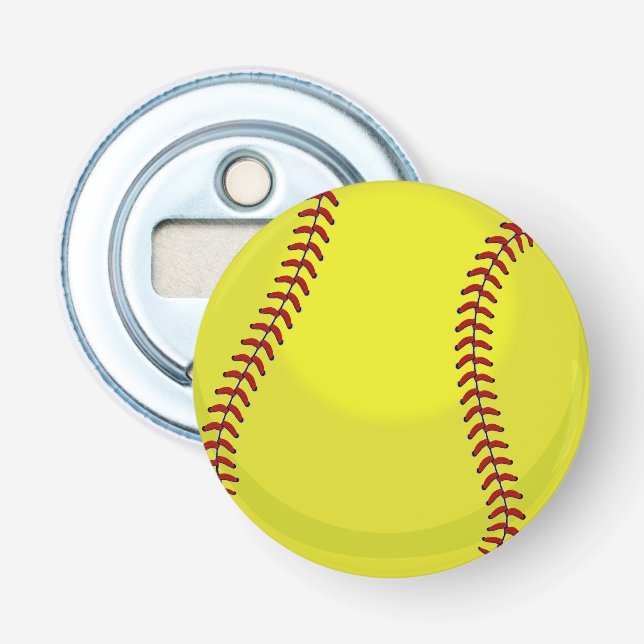 Softball-Fan Flaschenöffner (Vorderseite)
