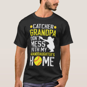 Softball-Fänger Opa Lustiger Softball-Fänger Gr T-Shirt