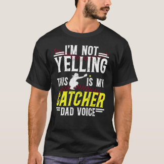 Softball-Fänger-Vater Stimme Vater eines Softball- T-Shirt