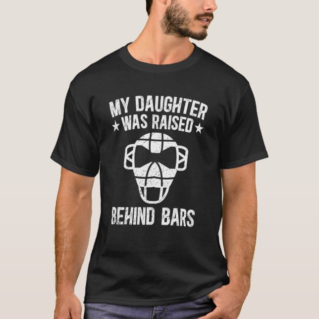 Softball-Fangmutter Lustige Mutter eines Softball- T-Shirt (Vorderseite)