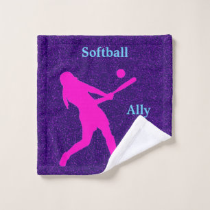 Softball fille violet SparkleTowel