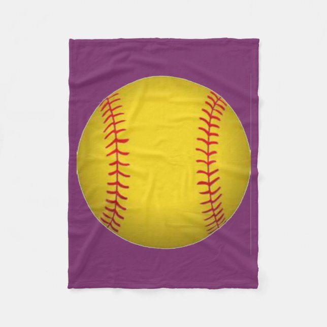 Softball-Flanelldecke Fleecedecke (Vorderseite)