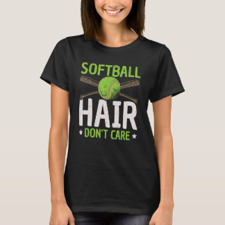 Softball-Frisur, Egal Softball-Spielerin Sport T-Shirt