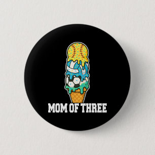 Softball Fußball Volleyball Mama Eis Sommer Ga Button