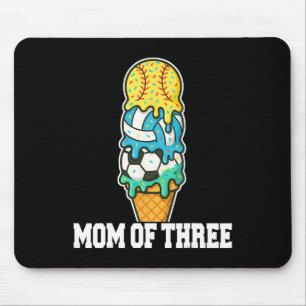 Softball Fußball Volleyball Mama Eis Sommer Ga Mousepad