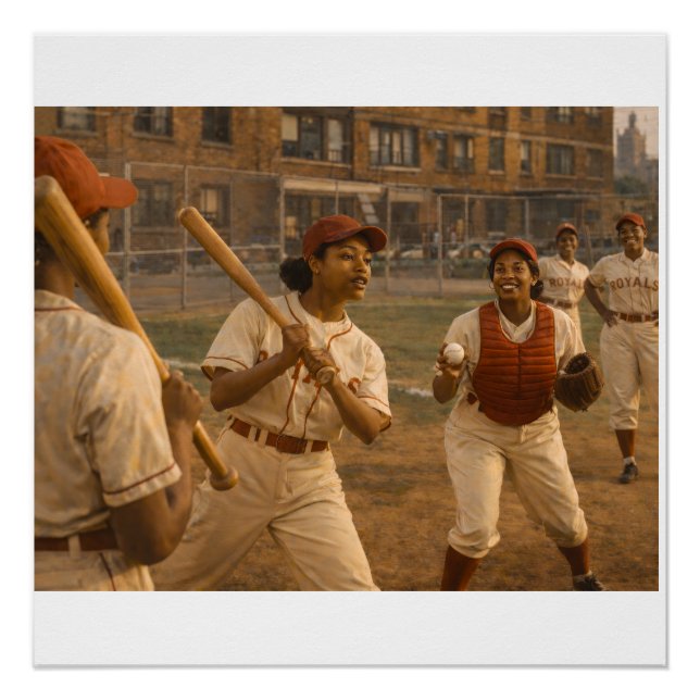 Softball Game Warm Up Poster (Vorderseite)