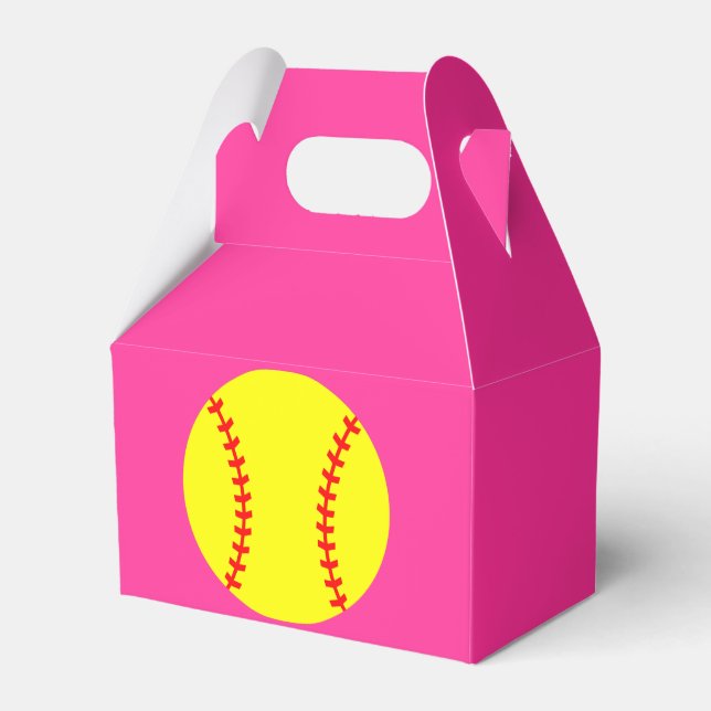 Softball Gastgeschenk Box, Geburtstagsgeschenke Geschenkschachtel (Vorderseite)