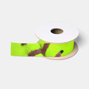 Softball-gelbe schnelle Neigung 1,5" weit Satinband