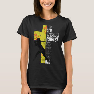 Softball Gifts Players Teen Girls Women Christian T-Shirt