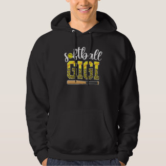 Softball-Gigi eines Softball-Spielers Leopard Hoodie