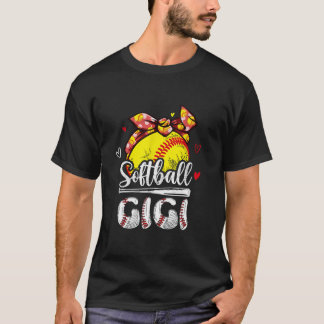 Softball Gigi Softball Player Game Day Mother s Da T-Shirt