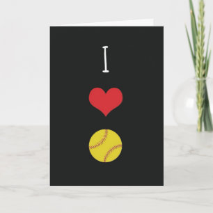 Softball Girls Karten Spielteam für Kinder für ihr