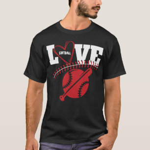 Softball-Grafik-Shirts mit Sprüchen für Teenager-M T-Shirt