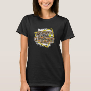 Softball Grammy Leopard gebleicht Familienmatte T-Shirt