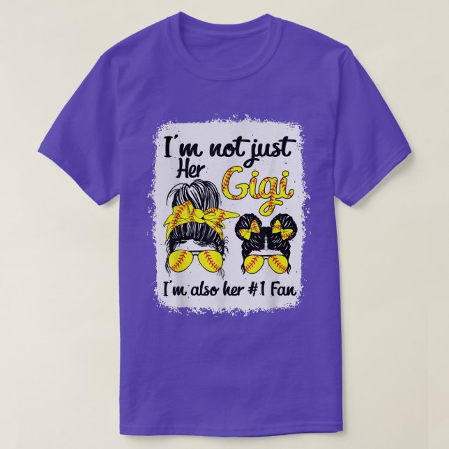Softball Grandma Gigi Grandtochter Fan Baseball M T-Shirt (Design vorne)
