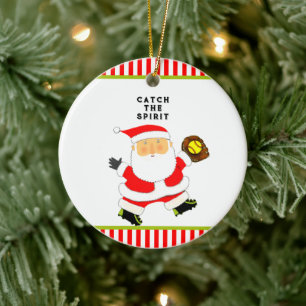 Softball Holiday-Geschenk Keramik Ornament