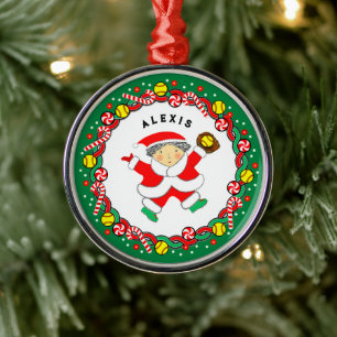 Softball Holiday Geschenk Keramik Ornament Aus Metall