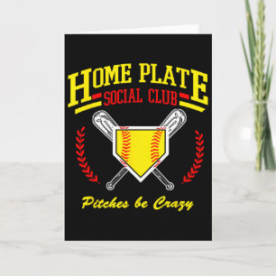Softball Home Plate Sozialclub für Moms an der Sei Karte