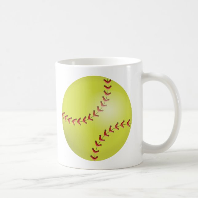 Softball Kaffeetasse (Rechts)