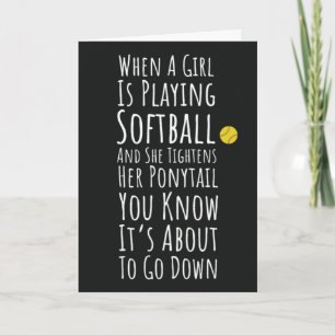 Softball Karten Für Mädchen Sport Schlagmann Athle