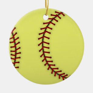 Softball Keramik Ornament