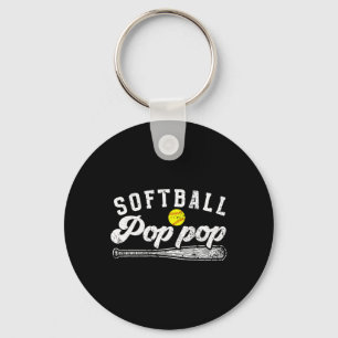 Softball Knall Knall eines Softballspielers Knall Schlüsselanhänger