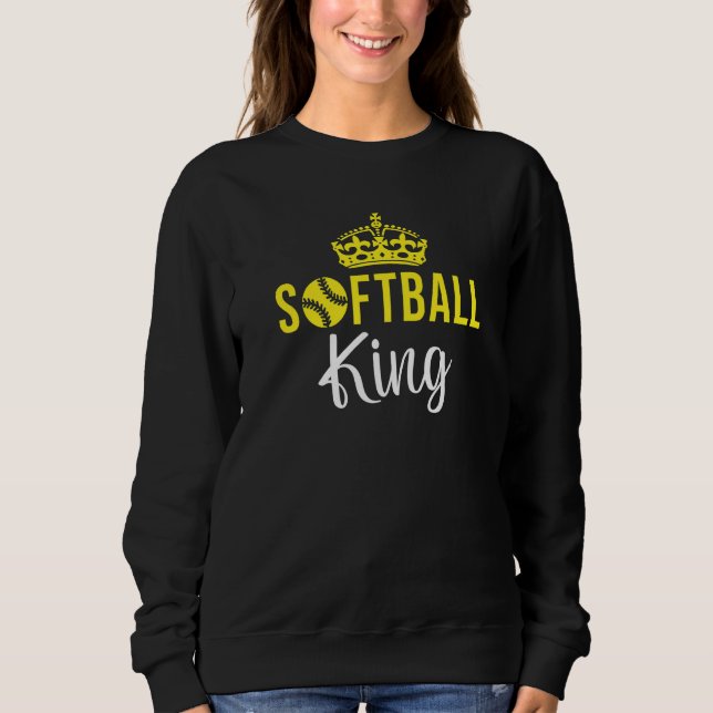 Softball-König   Sweatshirt (Vorderseite)