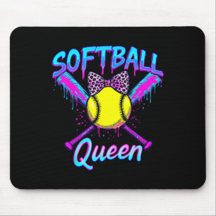 Softball-Königin Grafik Für Frauen Mädchen Eiscrem Mousepad