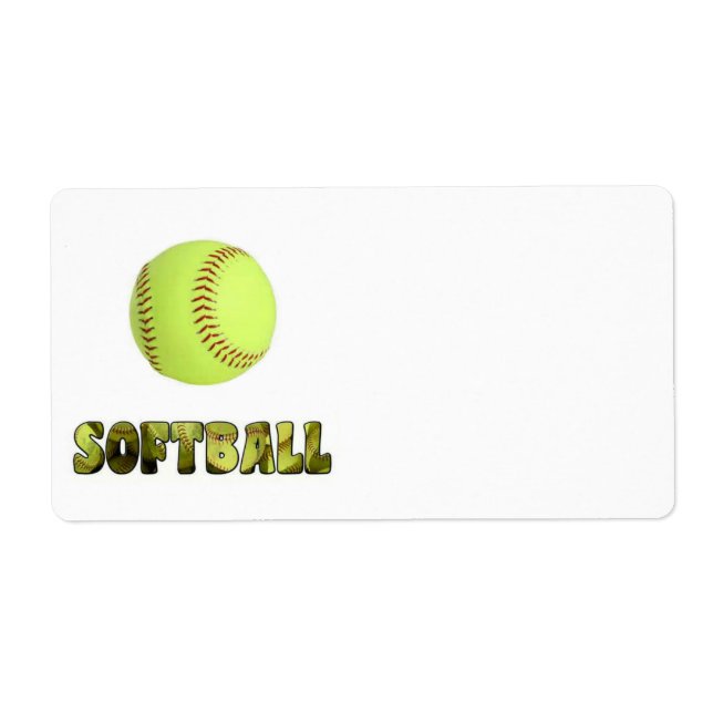 Softball-Label (Vorne)