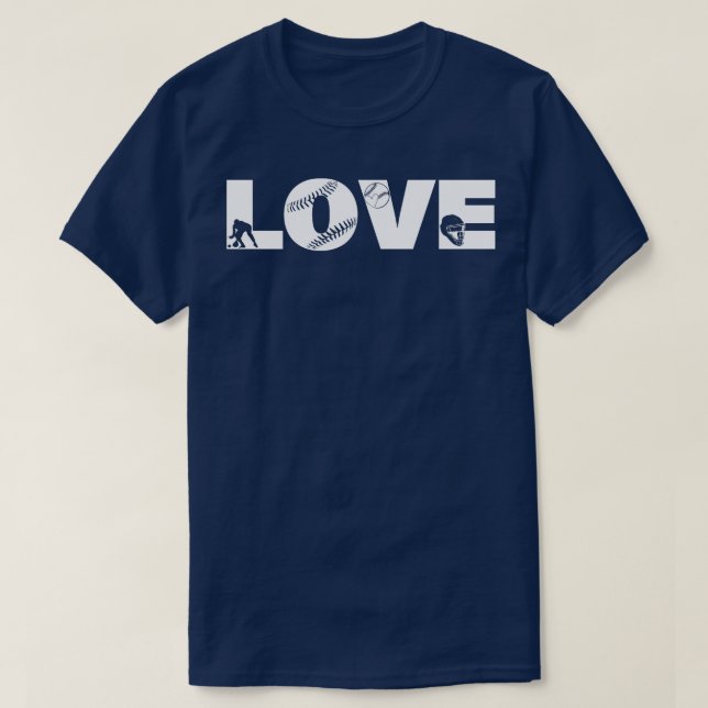Softball LIEBE Funny 6 T-Shirt (Design vorne)